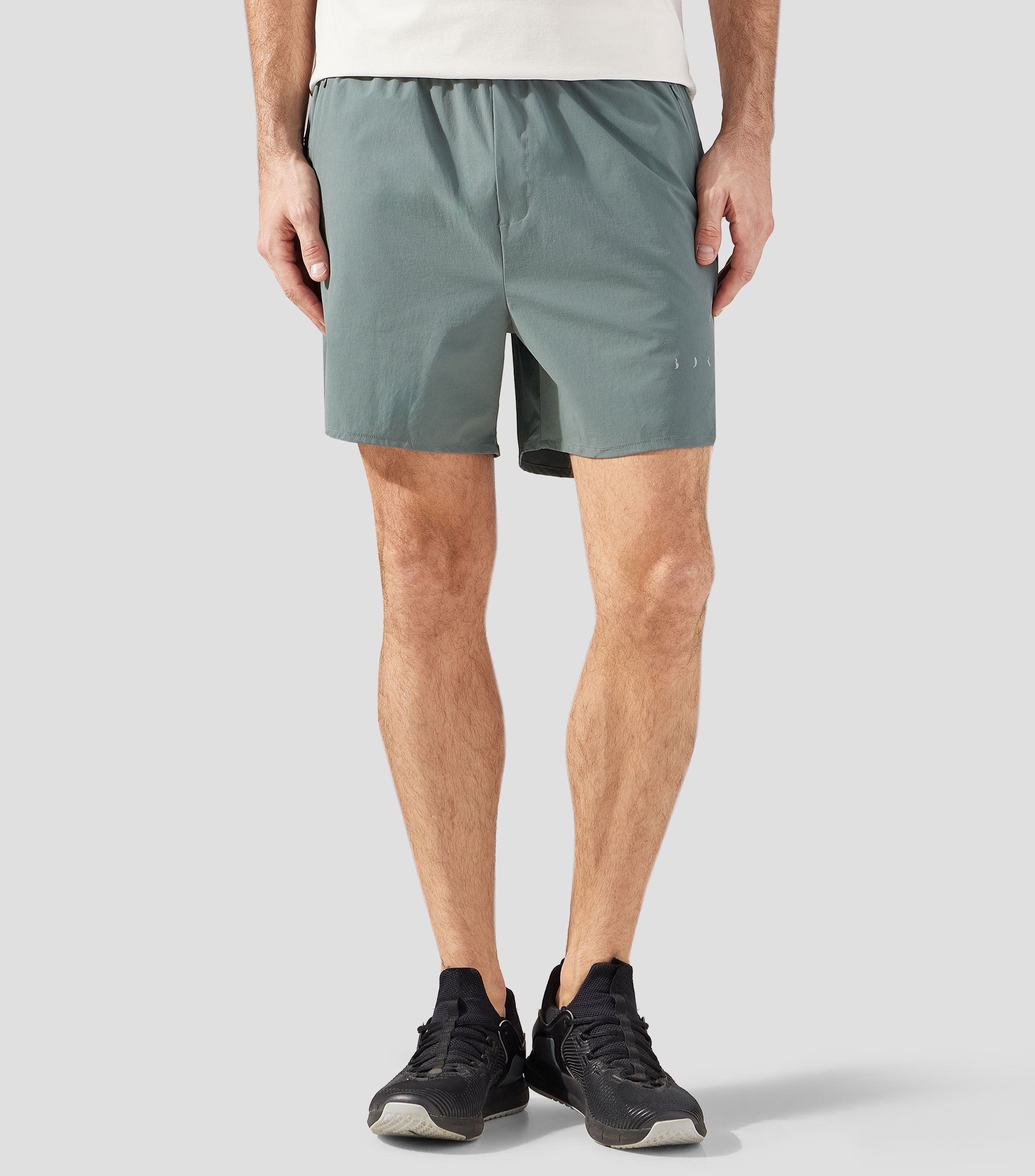 Short para entrenamiento liso Hombre